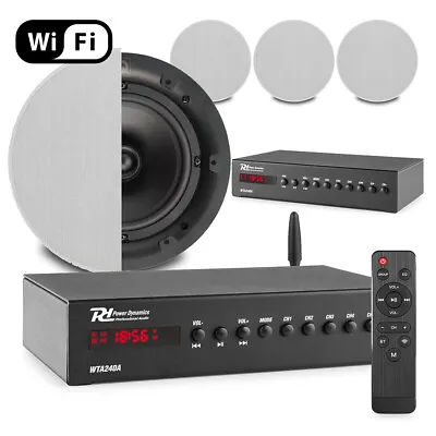 2-Zone Multi-room Smart WiFi Ceiling Speaker System With Bluetooth - 4x QI65C • £569