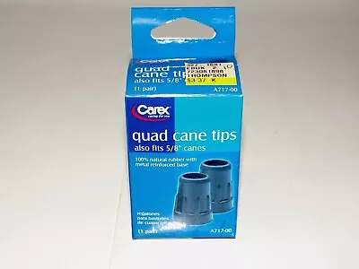 Carex Cane Tips 5/8  Metal Reinforced 2 Ct (A717-00) BLACK 1 Pair • $10