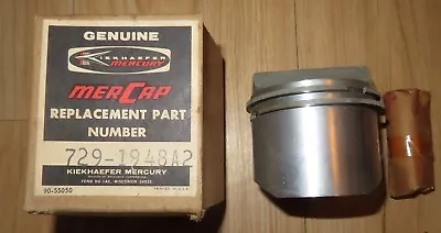 NOS 850 4 Cylinder Mercury Mariner Outboard Piston Piston Rings & Pin 729-1948A2 • $94.17