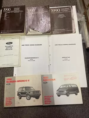 1990 Ford RANGER AEROSTAR Service Shop Repair Workshop Manual Set W EWD OEM • $89.99