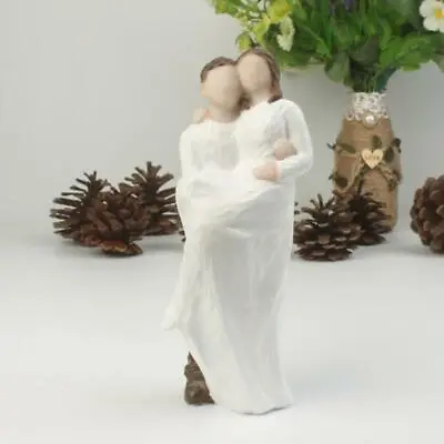 £16.42 • Buy Sweet Wedding Cake Topper Figure Bride & Groom Couple Bridal Decors Lovely