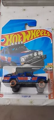 HOT WHEELS 2024 #91 - ‘73 Jeep J10 (Blue #4 Hot Trucks - Long Card)  • $4