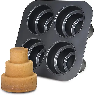 Multi Tier Cake Pan 4 Cavity 10.6 X 9.60 X 4.5 Inch • $55.99