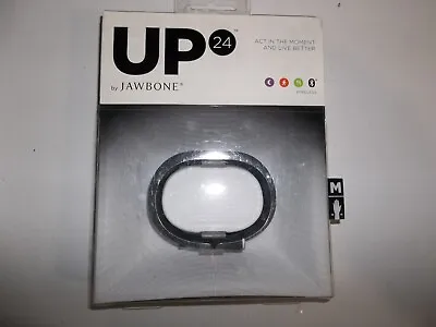 Up 24 By Jawbone Wireless Wristband Fitness Tracker~ Black~  Size Medium~ NOS • $10