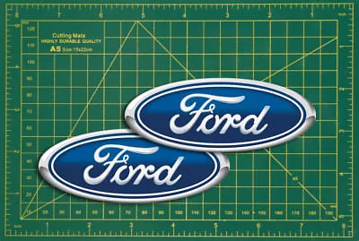 Ford Badge Replica Logo Replica Rally Touring Car STICKER Pair Race Bike Classic • £2.99