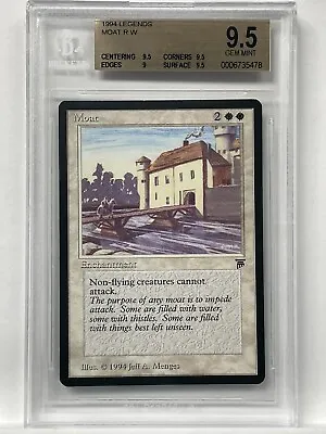 Moat - BGS 9.5 #0006735478 Graded - Legends - MTG Seattle • $2193