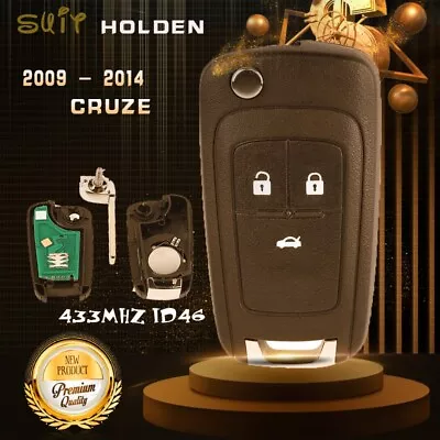 To Suit Holden Cruze JG JH 2009 - 2014 Complete Remote Key Fob 3B 433MHz ID46 • $22.80