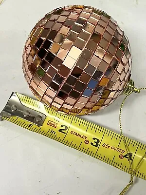 Disco Ball Ornament Christmas Decor 3” Copper Retro Vintage Target Exclusive • $7.99
