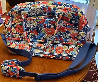Vera Bradley Summer Cottage Crossbody Messenger Laptop Bag Purse Strap - Handles • $40