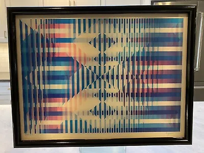 Yaacov Agam #1/25 HC Signed Agamograph  Passage  Modern Kinetic OP ART • $3000