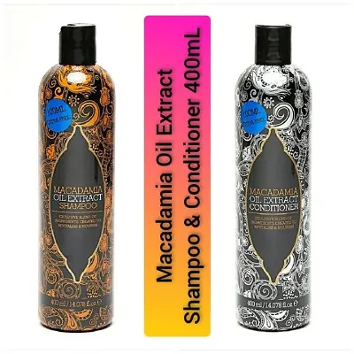 Macadamia Oil Extract Shampoo/Conditioner 400ml All Hair Types • £5