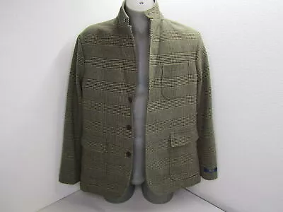 Polo Ralph Lauren Mens Blazer Jacket Modern Fit Stitched Size 46 Long Brown • $39.99