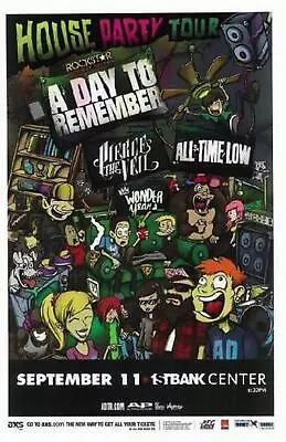 All Time Low Pierce The Veil Broomfield 2013 Concert Poster A Day To Remember • $15