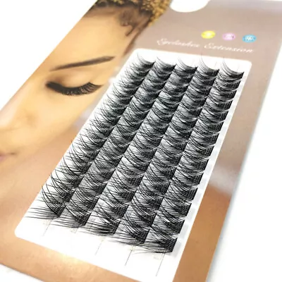 Individual False Eyelashes Segmented 60-70 Cluster Eye Lashes  Curl Lash Party Ṅ • $8.76