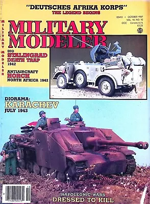 Military Modeler Magazine October 1987 Diorama Karachev July 1943 Napoleonic • $15.99