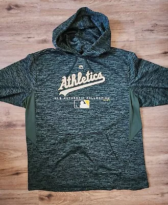 Oakland A's Athletics Hoodie Men's XL Green Majestic MLB Authentic Collection • $26.99