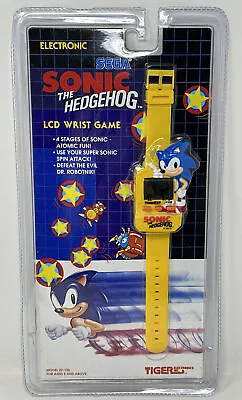 1991 SONIC The HEDGEHOG LCD Digital WRIST GAME Tiger NOS Sealed SEGA WATCH RARE • $512.90