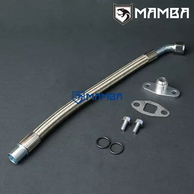 MAMBA VOLVO 740 940 W/ Garrett T3 T4 JB Turbo Oil Return Drain Hose Line Kit • $64.90