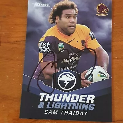 $9.99 • Buy Sam Thaiday Signed 2008 Select Nrl Champions Foil Card 