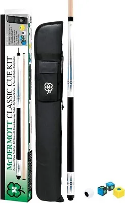 McDermott CLASSIC CUE KIT 5 With White Billiard Cue Case And Accessories • $115