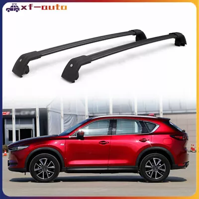 Fits For Mazda CX-5 2017-2023 Lockable Crossbar Roof Rack Rails 2PCS • $243.49