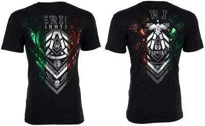 AMERICAN FIGHTER Men's T-Shirt KENDELTON Athletic Black Biker MMA S-4XL • $26.99