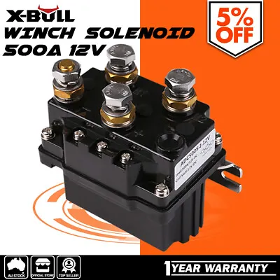 X-BULL Winch Solenoid Relay 500A 12V Control Controller 9500-17000LBS 4x4 4WD  • $59