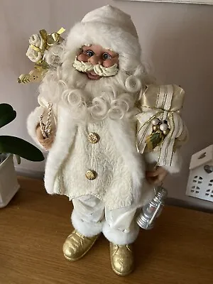 Father Christmas Figure Cream White Gold • £20