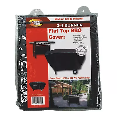 New Outdoor Magic - Flat Top BBQ Cover 3-4 Burner - 4FLAPVC • $40.95