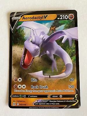 $1.56 • Buy   Aerodactyl V  092/196 Ultra Rare Pokemon Card Lost Origin NM