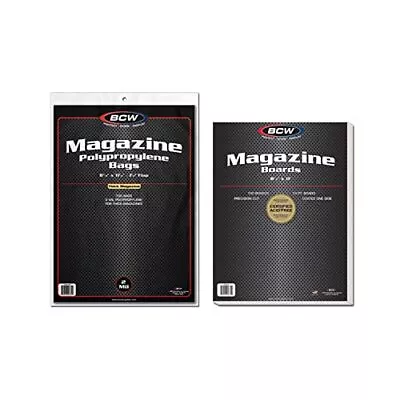 Thick Magazine Bags And Backing Boards - 100 Ct • $26.68
