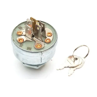 Ignition Starter Switch With Keys 5 Spade Terminal Fits MTD 725-0267A Lawn Mower • £8.99