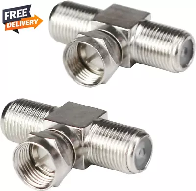 Cable Splitter Combiner Adapter Connecter For Tv Video Antenna 2 Pack 3 Way✅ • $9.99