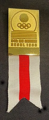 1988 94th IOC SEOUL KOREA Olympic Session Badge EXCELLENT CONDITION • $129.89