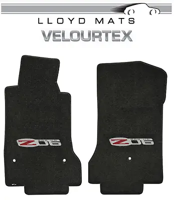 2005-2007.5 Early C6 Corvette Lloyd Velourtex Frt Floor Mat Ebony Black Z06 • $138.99