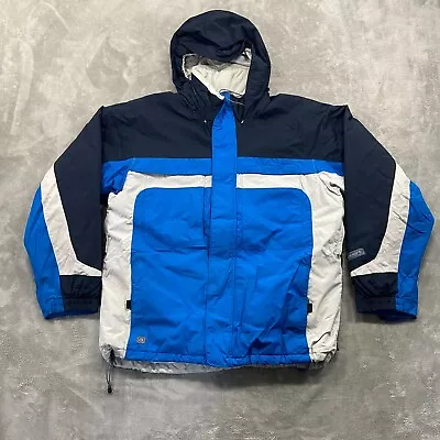 Columbia Sportswear Jacket Men's Large Blue Outdoors Hooded Convert Snowboarding • $29.99