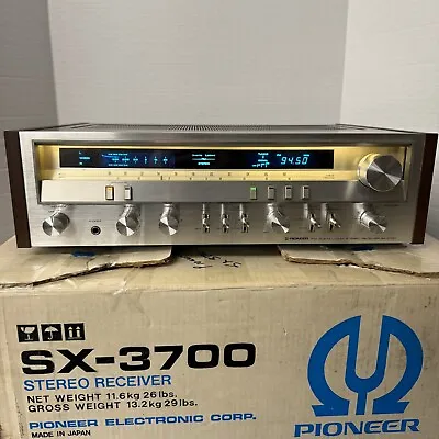 Pioneer Sx-3700 Vintage Stereo Receiver - Serviced - Cleaned - Tested - W/box • $899.95