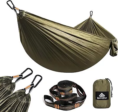 Ultra-Light Outdoor Travel Double Person Camping Hammock With Mosquito Net • £14.99