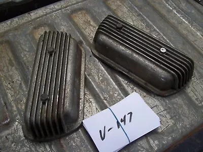 Vw Finned Aluminum Valve Covers Bettle Bus Type 3 Baja Conv Custom Thing Rat Rod • $39