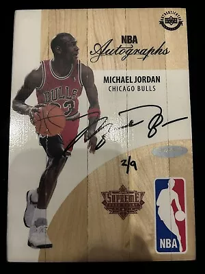 2016-17 Upper Deck Supreme Hard Court Michael Jordan GAME USED FLOOR AUTO 2/9 • $27999.99