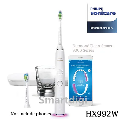 $179.99 • Buy Philips Sonicare DiamondClean Smart Toothbrush 9300 Series HX992W No Box