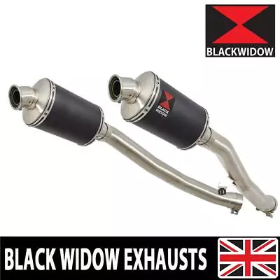 ZZR 1400 ZX14 Ninja 2008-2011 4-2 Exhaust Silencers End Cans BN23V • £289.99