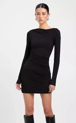 KOOKAÏ Black Long Sleeve Mini Dress Size 12 • $49