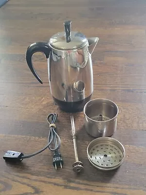 Farberware 8 Cup Electric Coffee Percolator FCP-280 ☆ Tested & Working ☆  • $34.98