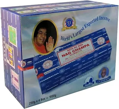 Sai Baba Nag Champa Incense 1000 Gram (1000g - 4 Packs) • $64.90