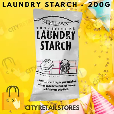 Traditional Laundry Starch & Easy Clothes Washing Fabric Ironing Crisp Creases • £5.88