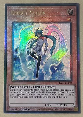 Yu-Gi-Oh! Effect Veiler RA01-EN003 Ultimate Rare 1st Edition • £7