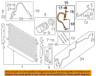 FORD OEM 15-17 Mustang Condenser Compressor Lines-Ac Hose FR3Z19D742B • $43