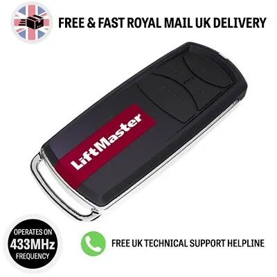 LiftMaster TX4UNIF / TX4UNIS / TX4UNI Universal Remote Control 4 Button 433 MHz • £29.62