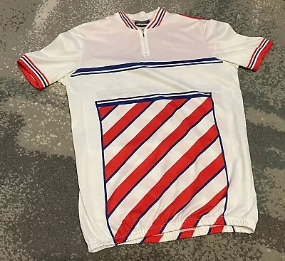 BICYCLE CYCLING TOMMASO Italy Florida Short Sleeve Jersey Vintage Stripe ReadNfo • $16